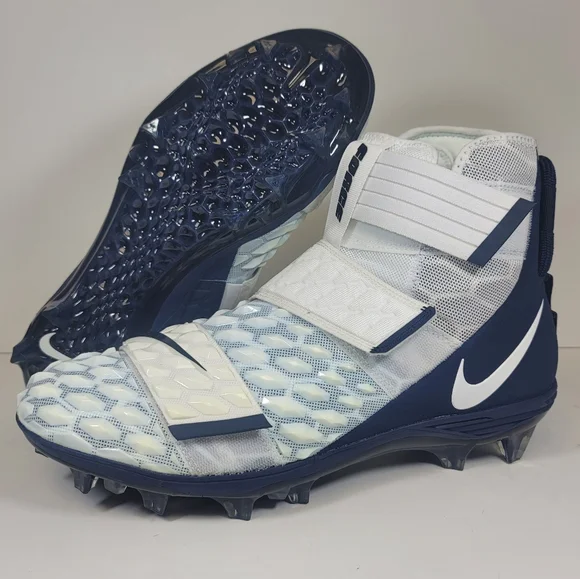 Men Nike Force Savage Elite 2 White Navy Blue Football Cleats BV3962-103 Size 14 Nike Men main image 4